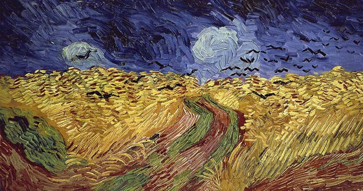 Wheatfield with Crows